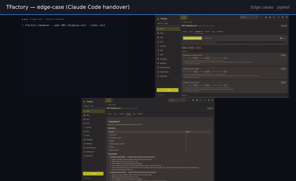 Edge-case / boundary unit-lane demo